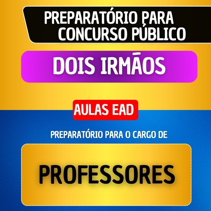 CURSO EAD - DOIS IRM�OS - PROFESSORES