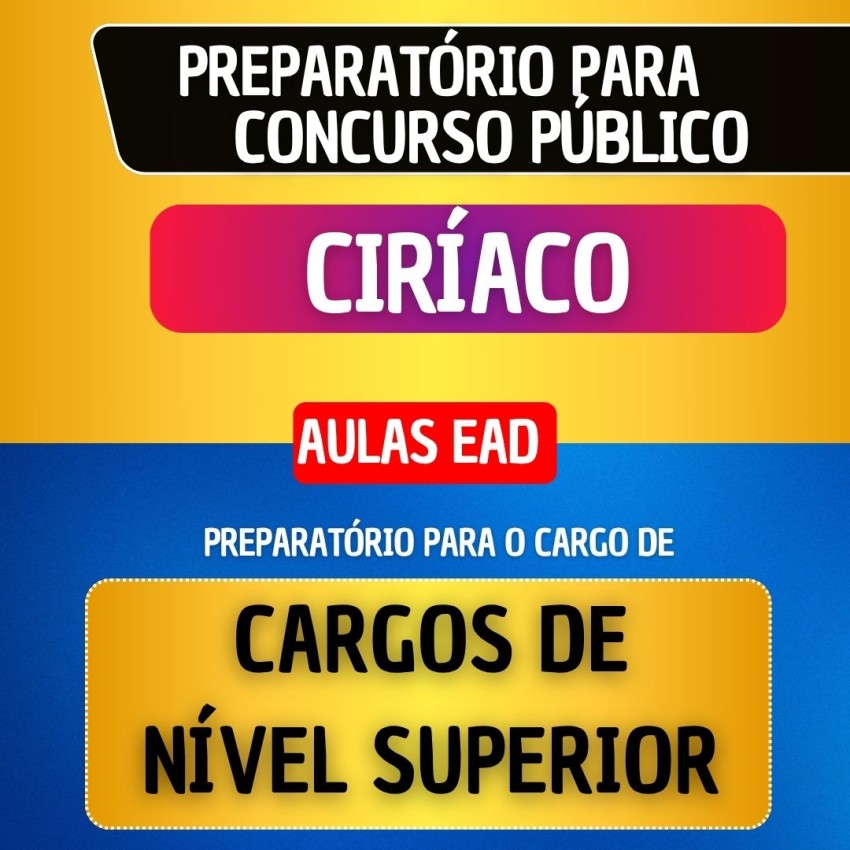 CURSO GRAVADO - CIR�ACO - CARGOS DE N�VEL SUPERIOR