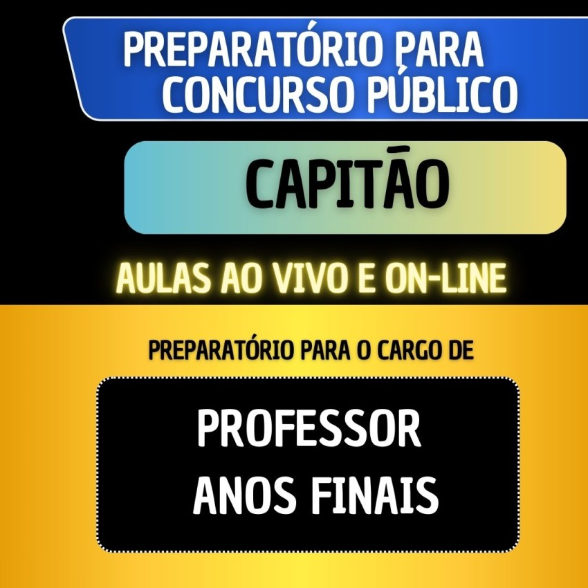 PREPARAT�RIO CAPIT�O - PROFESSOR ANOS FINAIS