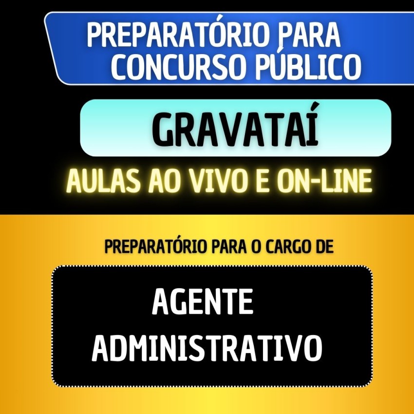 PREPARAT�RIO GRAVATA� 2026 - AGENTE ADMINISTRATIVO