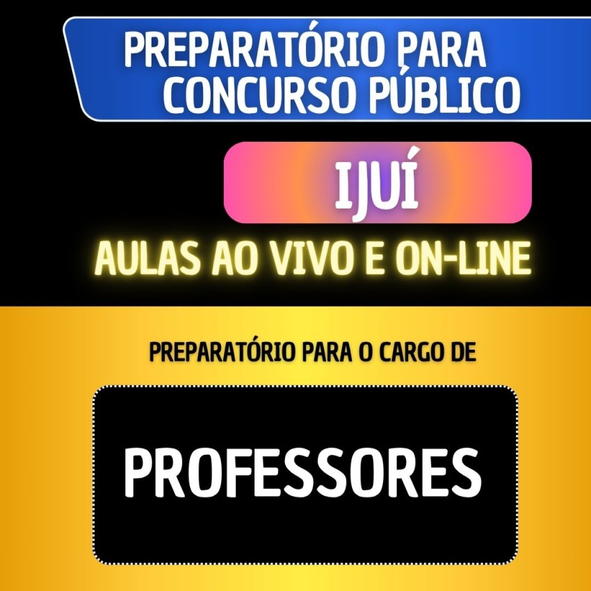 PREPARAT�RIO IJU� - PROFESSORES