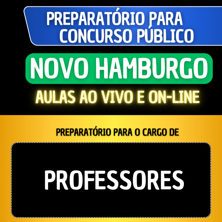 PREPARAT�RIO NOVO HAMBURGO - PROFESSORES