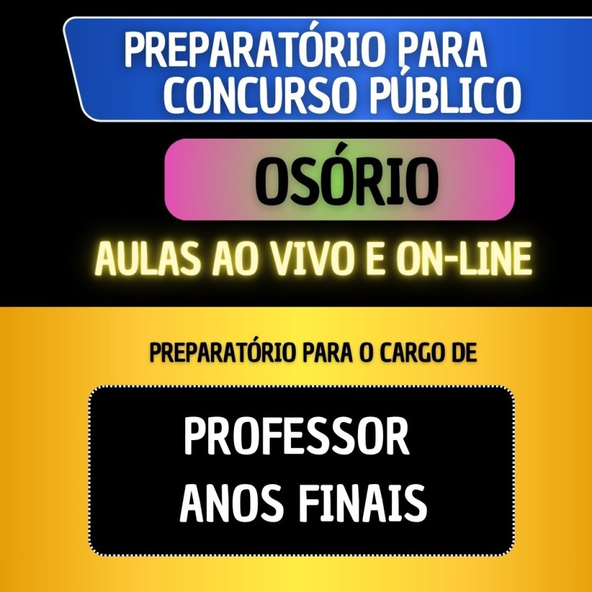 PREPARAT�RIO OS�RIO - PROFESSOR ANOS FINAIS