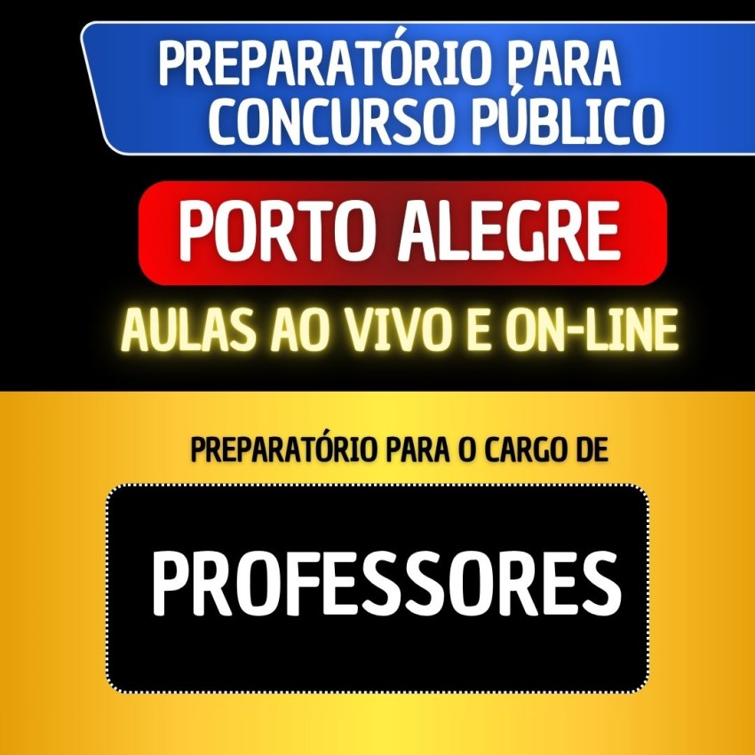 PREPARAT�RIO PORTO ALEGRE 2026 - PROFESSORES