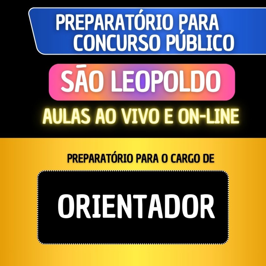 PREPARAT�RIO S�O LEOPOLDO 2026 - ORIENTADOR