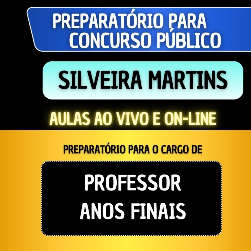 PREPARAT�RIO SILVEIRA MARTINS - PROFESSOR ANOS FINAIS
