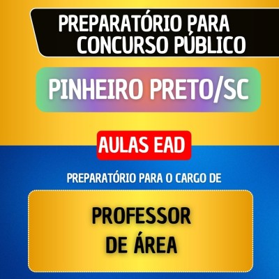 CURSO EAD - PINHEIRO PRETO/SC - PROFESSOR DE �REA