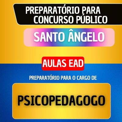 CURSO EAD - SANTO �NGELO - PSICOPEDAGOGO