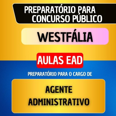 CURSO EAD - WESTF�LIA - AGENTE ADMNISTRATIVO