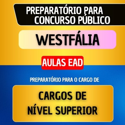 CURSO EAD - WESTF�LIA - CARGOS DE N�VEL SUPERIOR