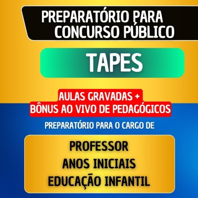 CURSO GRAVADO + B�NUS AO VIVO - TAPES - PROFESSOR ANOS INICIAIS/EDUCA��O INFANTIL