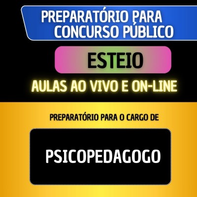 PREPARAT�RIO ESTEIO - PSICOPEDAGOGO