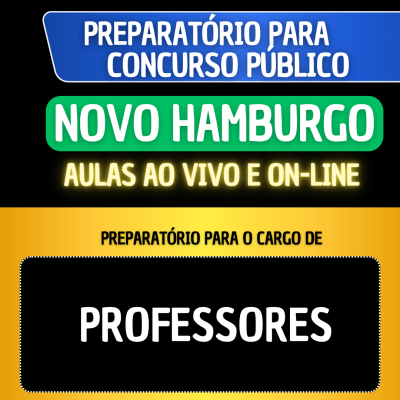 PREPARAT�RIO NOVO HAMBURGO - PROFESSORES