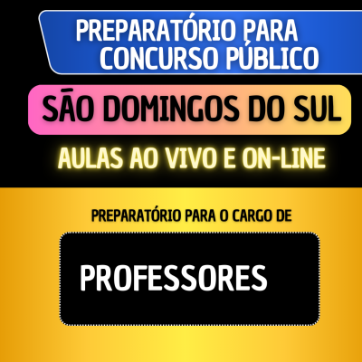 PREPARATRIO SO DOMINGOS DO SUL - PROFESSORES